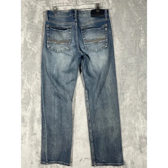 Rock & Republic Mens Relaxed Straight Leg Jeans Medium Wash Blue 32x32 R510521 - Picture 2 of 10